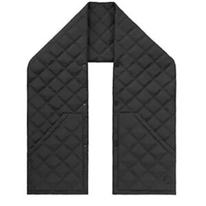 Hug It Out Quilted Black Scarf